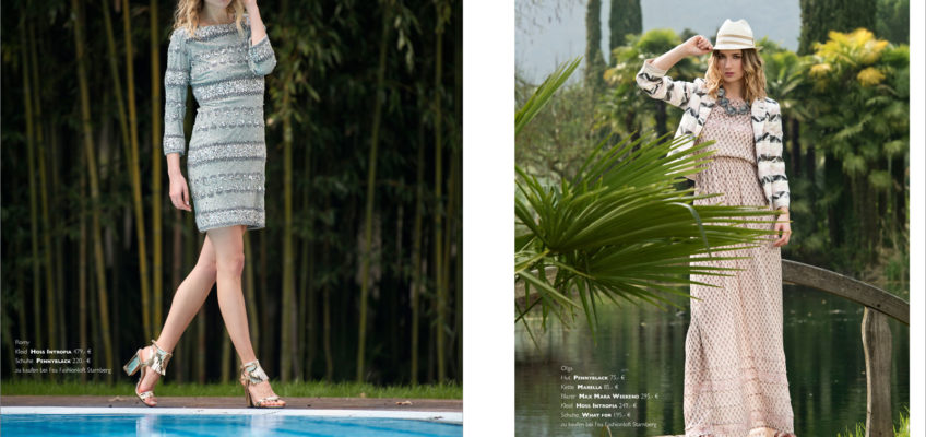 Modestrecke Fashionshooting Frühling Sommer 2016 Gardasee, Modefotograf Tobias Vetter München shootet Mode von Sportmax, Liu Jo, Twin Set und Max Mara am Gardasee. Alle Outfits sind im Fea Fashionloft Starnberg erhältlich
