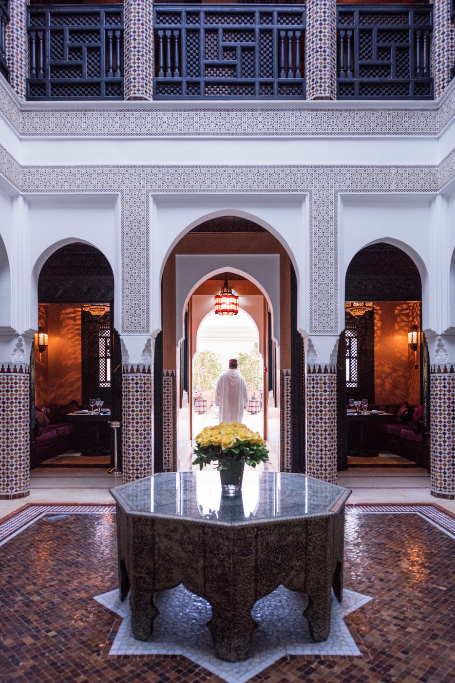 Moroccan Restaurant, La Mamounia Hotel, Marrakech, Morocco.