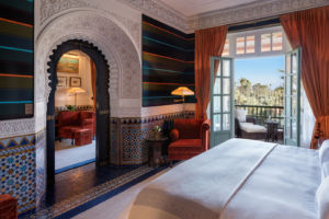 Bedroom, Majorelle Suite, Room 380. La Mamounia Hotel, Marrakech, Bedroom, Majorelle Suite, Room 380. La Mamounia Hotel, Marrakech,